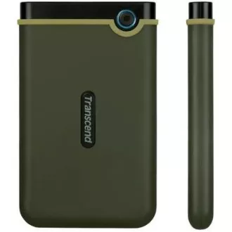 TRANSCEND Külső merevlemez USB 3.0 StoreJet 25M3G, Slim, 2TB, fekete (SATA, gumiház, ütésgátló)