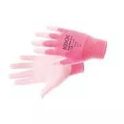 PRETTY PINK nylon PU kesztyű rózsaszín 7-hez