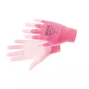 PRETTY PINK nylon PU kesztyű rózsaszín 8-hoz