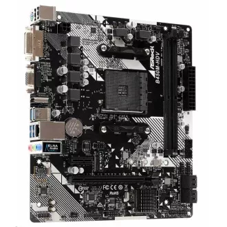 ASRock MB Sc AM4 B450M-HDV R4.0, AMD B450, 2xDDR4, VGA, mATX, mATX ASRock MB Sc AM4 B450M-HDV R4.0, AMD B450, 2xDDR4, VGA, mATX, mATX