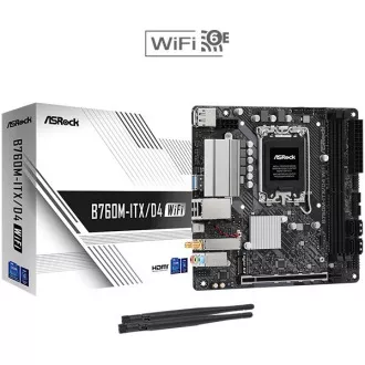 ASRock MB Sc LGA1700 B760M-ITX/D4 WiFi, Intel B760, 2xDDR4, 1xDP, 1xHDMI, mini-ITX, mini-ITX ASRock MB Sc LGA1700 B760M-ITX/D4 WiFi, Intel B760, 2xDDR4, 1xDP, 1xHDMI, mini-ITX, mini-ITX