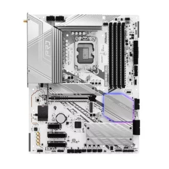 ASRock MB Sc LGA1851 Z890 PRO RS WIFI FEHÉR, Intel Z890, 4xDDR5, 1xHDMI, WI-FI