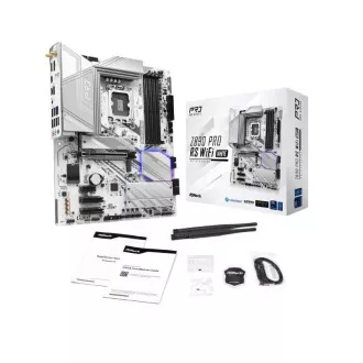 ASRock MB Sc LGA1851 Z890 PRO RS WIFI FEHÉR, Intel Z890, 4xDDR5, 1xHDMI, WI-FI