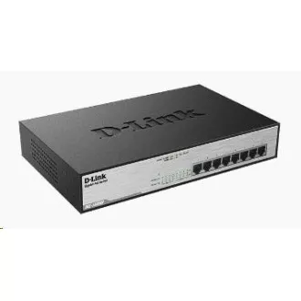 D-Link DGS-1008MP 8 portos Gigabit PoE switch, 8x gigabites PoE RJ45, PoE költségvetés 140W