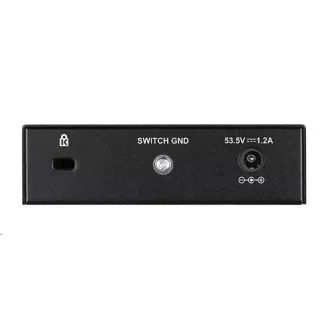D-Link DGS-1005P 5 portos Gigabit asztali PoE  switch, 4 port PoE , PoE költségvetés 60W