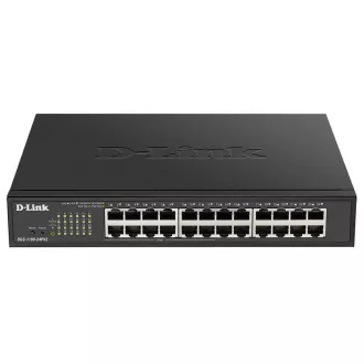 D-Link DGS-1100-24PV2 24 portos PoE Gigabites intelligens menedzselt switch, 12x PoE, PoE költségvetés 100W, ventilátor nélkül D-Link DGS-1100-24PV2 24 portos PoE Gigabites intelligens menedzselt switch, 12x PoE, PoE költségvetés 100W, ventilátor nélkül