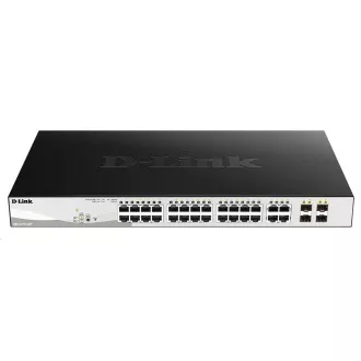 D-Link DGS-1210-28P 28 portos Gigabit Smart PoE switch, 24x GbE PoE , 4x RJ45/SFP, PoE 193W D-Link DGS-1210-28P 28 portos Gigabit Smart PoE switch, 24x GbE PoE , 4x RJ45/SFP, PoE 193W