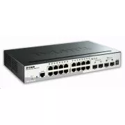 D-Link DGS-1510-20 20 portos Gigabit Stackable SmartPro Switch, 16x Gigabit RJ45, 2x 10G SFP  port, 2x SFP port
