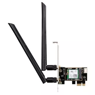 D-Link DWA-X582 Wireless AX3000 Wi-Fi 6 PCIe adapter Bluetooth 5.0-val D-Link DWA-X582 Wireless AX3000 Wi-Fi 6 PCIe adapter Bluetooth 5.0-val