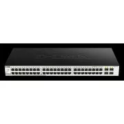 D-Link DGS-1210-52/ME/E 48 portos 10/100/1000BASE-T   4 portos 1 Gbps SFP portos Metro Ethernet hálózat