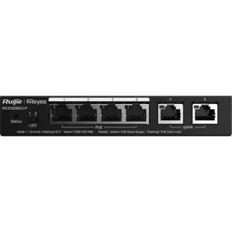 Reyee RG-ES206GC-P Intelligens, kézi vezérlésű PoE kapcsoló, 4x PoE