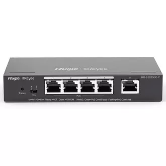 Reyee RG-ES205GC-P Intelligens, kézi vezérlésű PoE kapcsoló, 4x PoE Reyee RG-ES205GC-P Intelligens, kézi vezérlésű PoE kapcsoló, 4x PoE