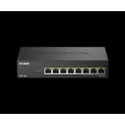 D-Link DMS-108P/E 8 portos 2,5G Multi-Gigabit felügyelet nélküli PoE kapcsoló