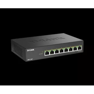 D-Link DMS-108P/E 8 portos 2,5G Multi-Gigabit felügyelet nélküli PoE kapcsoló