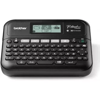 BROTHER címkenyomtató PT-D460BTVP, 18 mm-es szalag, USB, hordtáska, nagyméretű grafikus kijelzővel BROTHER címkenyomtató PT-D460BTVP, 18 mm-es szalag, USB, hordtáska, nagyméretű grafikus kijelzővel