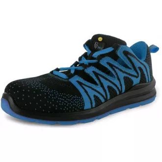 CXS TEXLINE MOLAT S1P ESD alacsony cipő, fekete-kék, 46-os méret