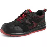CXS ISLAND PAROS S1P ESD alacsony cipő, fekete - piros, 46-os méret