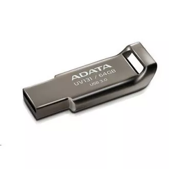 ADATA Flash Disk 64 GB UV131, USB 3.1 DashDrive, krómszürke, szürke