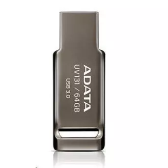 ADATA Flash Disk 64 GB UV131, USB 3.1 DashDrive, krómszürke, szürke