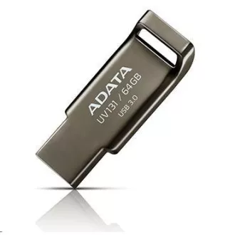 ADATA Flash Disk 64 GB UV131, USB 3.1 DashDrive, krómszürke, szürke