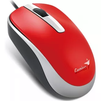 GENIUS egér DX-120, vezetékes, 1200 dpi, USB, piros