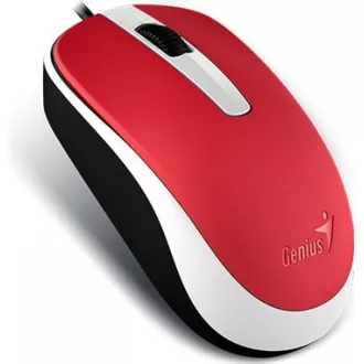 GENIUS egér DX-120, vezetékes, 1200 dpi, USB, piros