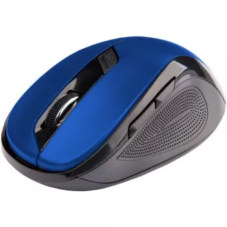 C-TECH egér WLM-02, fekete-kék, vezeték nélküli, 1600DPI, 6 gomb, USB nano vevő C-TECH egér WLM-02, fekete-kék, vezeték nélküli, 1600DPI, 6 gomb, USB nano vevő