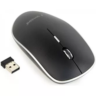 GEMBIRD egér MUSW-4B-01, fekete, vezeték nélküli, USB nano vevő GEMBIRD egér MUSW-4B-01, fekete, vezeték nélküli, USB nano vevő
