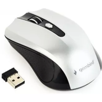 GEMBIRD egér MUSW-4B-04, fekete, vezeték nélküli, USB nano vevő GEMBIRD egér MUSW-4B-04, fekete, vezeték nélküli, USB nano vevő