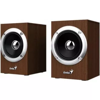 GENIUS hangszóró SP-HF280, 2.0, 6W, fa, barna GENIUS hangszóró SP-HF280, 2.0, 6W, fa, barna