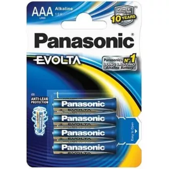 PANASONIC alkáli elemek EVOLTA Platinum LR03EGE / 4BP AAA 1,5V (buborékfólia 4db)