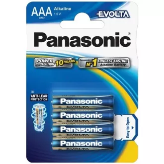 PANASONIC alkáli elemek EVOLTA Platinum LR03EGE / 4BP AAA 1,5V (buborékfólia 4db)