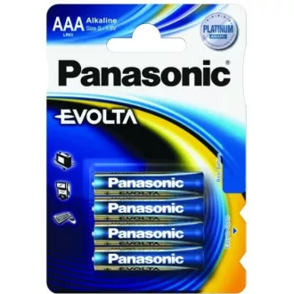 PANASONIC alkáli elemek EVOLTA Platinum LR03EGE / 4BP AAA 1,5V (buborékfólia 4db)