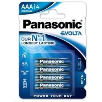 PANASONIC alkáli elemek EVOLTA Platinum LR03EGE / 4BP AAA 1,5V (buborékfólia 4db)