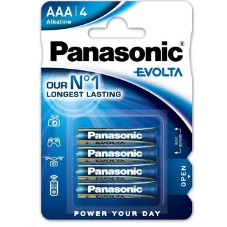 PANASONIC alkáli elemek EVOLTA Platinum LR03EGE / 4BP AAA 1,5V (buborékfólia 4db)
