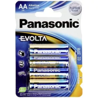 PANASONIC alkáli elemek EVOLTA Platinum LR6EGE / 4BP AA 1,5V (buborékfólia 4db)