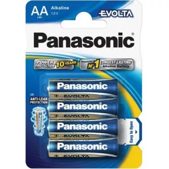 PANASONIC alkáli elemek EVOLTA Platinum LR6EGE / 4BP AA 1,5V (buborékfólia 4db)