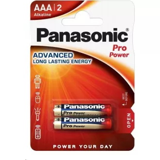PANASONIC alkáli elemek Pro Power LR03PPG / 2BP AAA 1,5V (buborékfólia 2db)