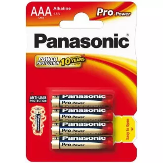 PANASONIC alkáli elemek Pro Power LR03PPG / 4BP AAA 1,5V (buborékfólia 4db)