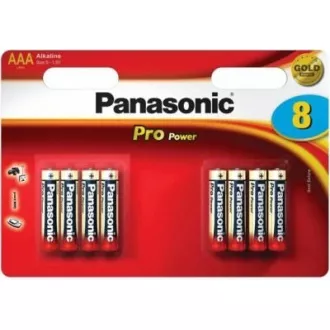 PANASONIC alkáli elemek - Pro Power AAA 4 4F 1, 5V csomag - 8db