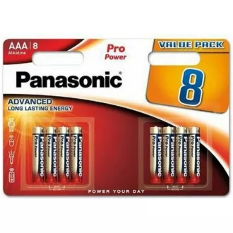 PANASONIC alkáli elemek - Pro Power AAA 4 4F 1, 5V csomag - 8db