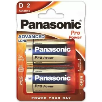PANASONIC alkáli elemek Pro Power LR20PPG / 2BP D 1, 5V (buborékfólia 2db)
