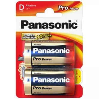 PANASONIC alkáli elemek Pro Power LR20PPG / 2BP D 1, 5V (buborékfólia 2db)