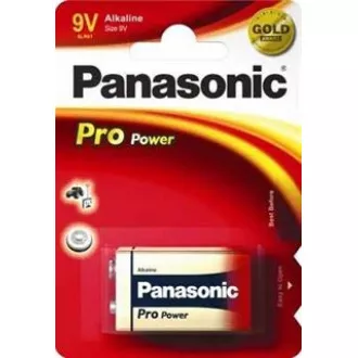 PANASONIC alkáli akkumulátorok Pro Power 6LF22PPG / 1BP 9V (bliszter 1db)