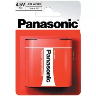 PANASONIC cink-szén akkumulátorok vörös cink 3R12RZ / 1BP lapos 4, 5V (buborékfólia 1db)