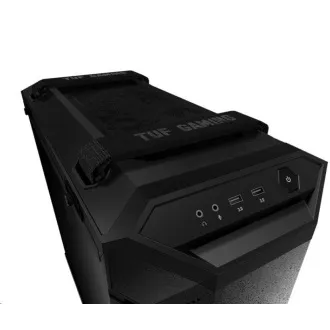 ASUS tok TUF GAMING GT501 BLACK AURA, EATX, Mid-Tower, fekete, fekete