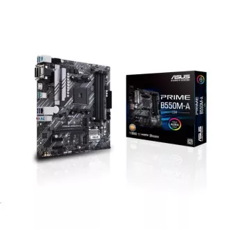 ASUS MB Sc AM4 PRIME B550M-A/CSM, AMD B550, 4xDDR4, 1xHDMI, 1xDVI, 1xVGA, mATX, 1xHDMI, 1xDVI, 1xVGA, mATX