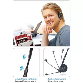 GENIUS fejhallgató mikrofonnal HS-200C