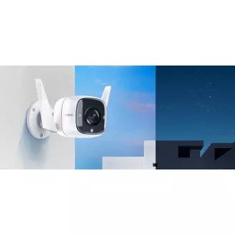 TP-Link Tapo C310 kültéri/kültéri kamera, (3MP, 1296p, WiFi, IR 30m, micro SD kártya)