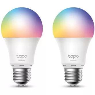 TP-Link Tapo L530E(2-pack) intelligens WiFi dimmelhető LED izzó (színes, 2500K-6500K, 806lm, 2, 4GHz, E27)